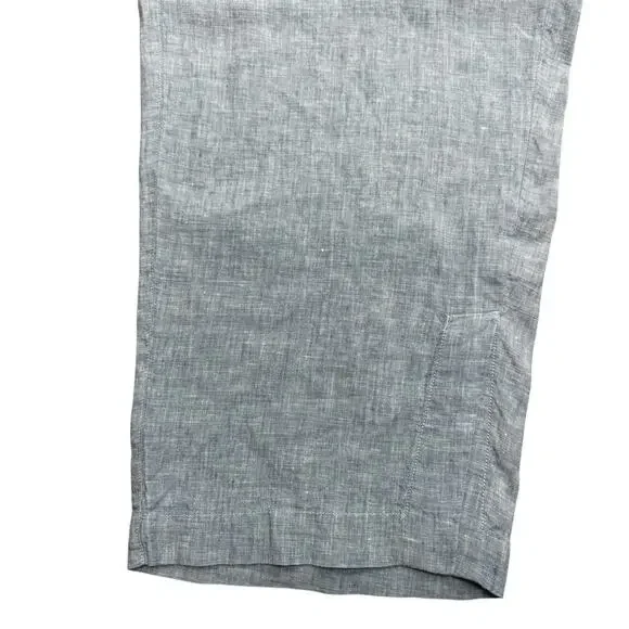 Athleta Retreat 100% Linen Pants Women Plus Size 22 High Rise Wide Leg Pull On - Picture 3 of 9